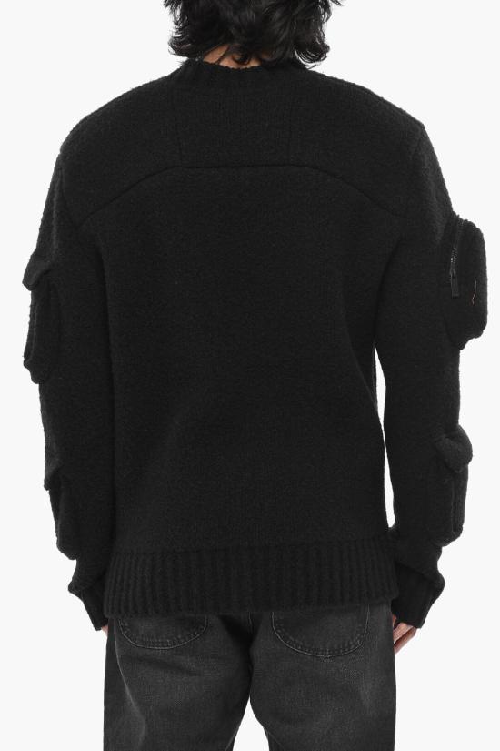  오프화이트 스웨터 OMHE168F23KNI0011000 Black - OFF WHITE