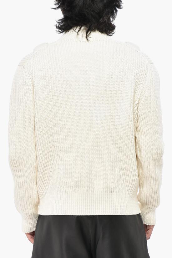  오프화이트 집업 니트 OMHQ008F23KNI0010400 White - OFF WHITE