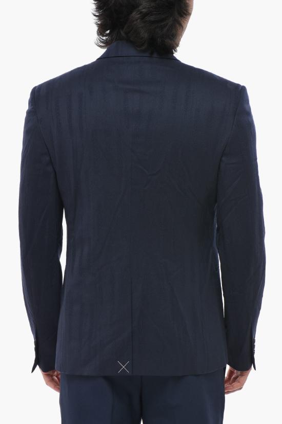  오프화이트 수트 자켓 OMEN080F23FAB0014700 Blue - OFF WHITE
