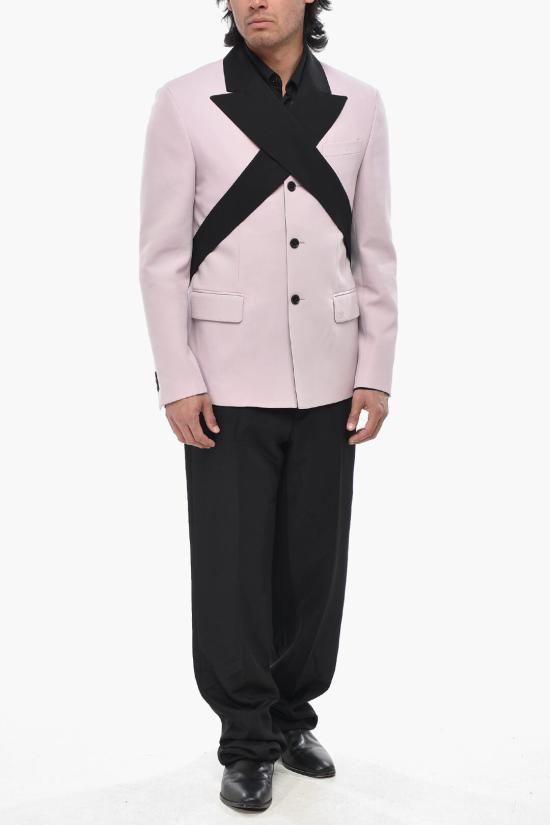  오프화이트 수트 자켓 OMEN076F24FAB0013010 Pink - OFF WHITE