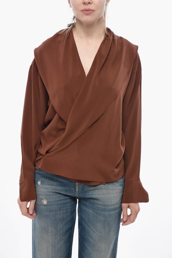  페타르 페트로브 블라우스 S25B12 REDISHBROW Brown