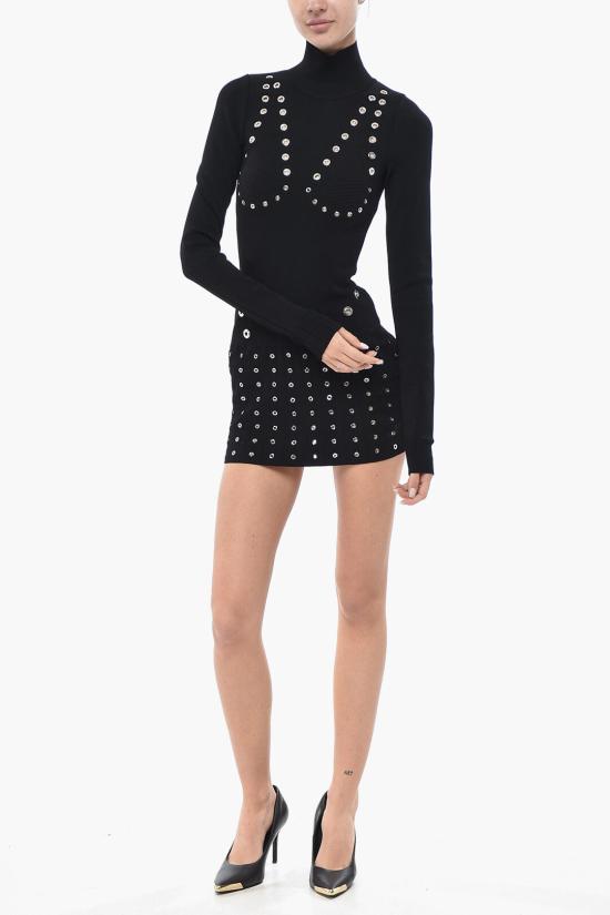  오프화이트 숏 원피스 OWHI108F23KNI0011000 Black