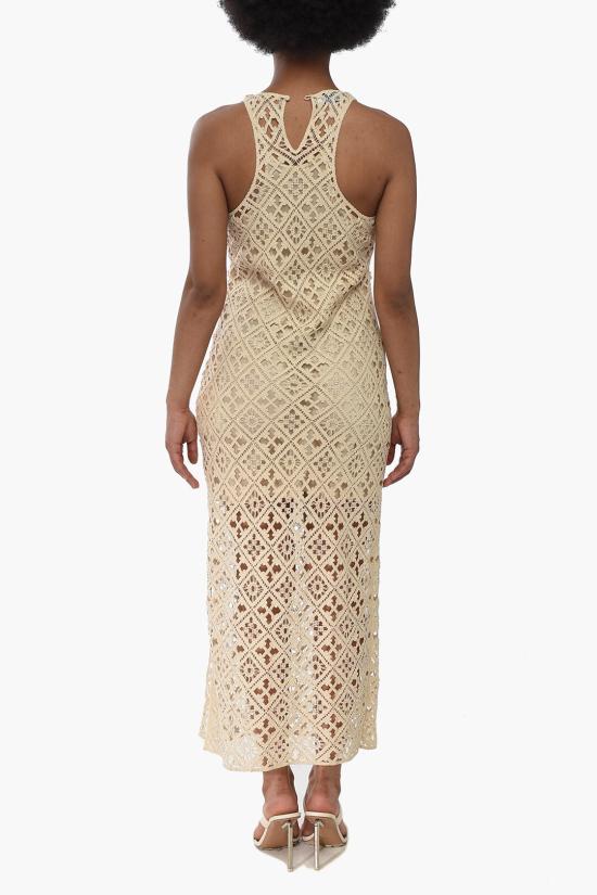  오프화이트 롱 원피스 OWDB366G23KNI0010400 Beige - OFF WHITE