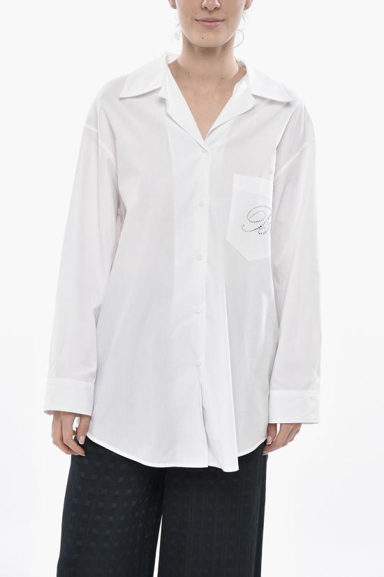  블루마린 블라우스 P522C335A N0100 White