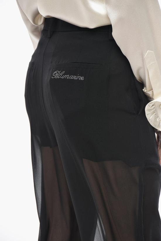  블루마린 스트레이트 팬츠 P522P164A N0990 Black - BLUMARINE