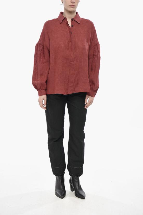  키톤 블라우스 D57462K0903E01000 BORDEAUX Red - KITON