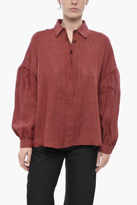  키톤 블라우스 D57462K0903E01000 BORDEAUX Red