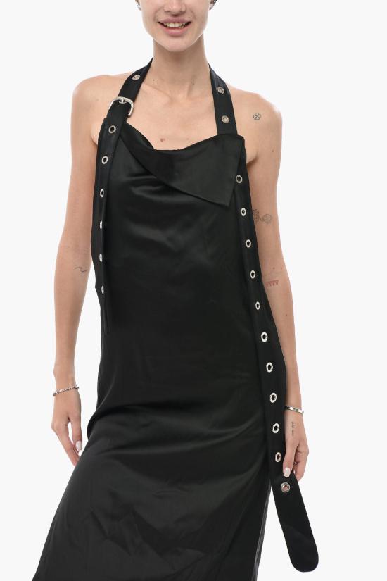  오프화이트 롱 원피스 OWDI005F23FAB0021000 Black - OFF WHITE