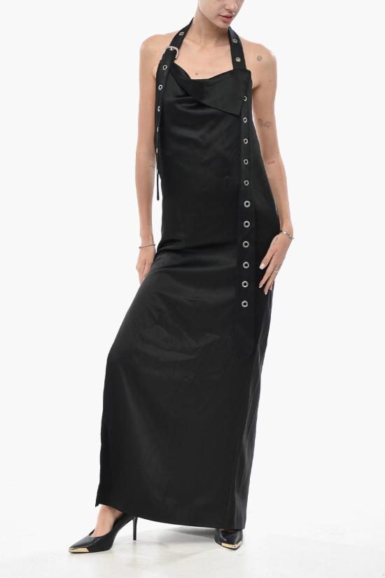  오프화이트 롱 원피스 OWDI005F23FAB0021000 Black