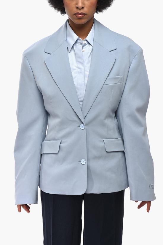  오프화이트 수트 자켓 OWEF118F23FAB0024040 Light blue