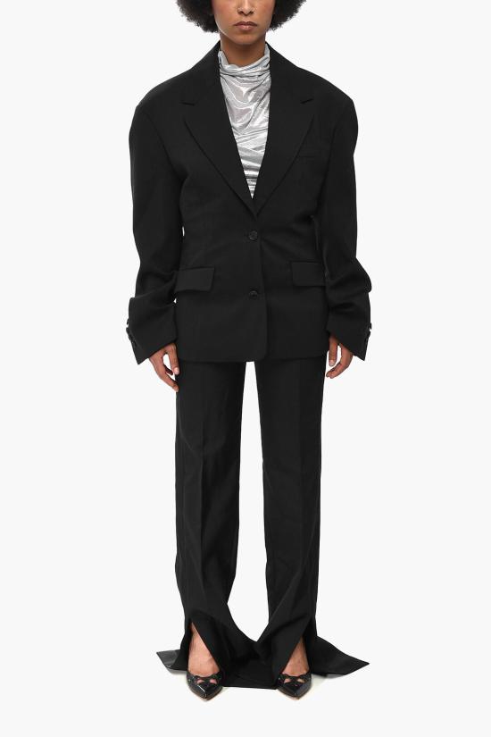  오프화이트 수트 자켓 OWEF118F23FAB0021010 Black - OFF WHITE