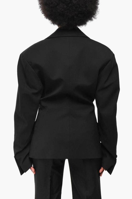  오프화이트 수트 자켓 OWEF118F23FAB0021010 Black - OFF WHITE
