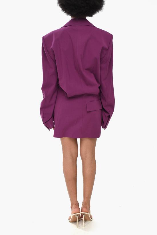  오프화이트 숏 원피스 OWDB411F22FAB0013200 Violet - OFF WHITE