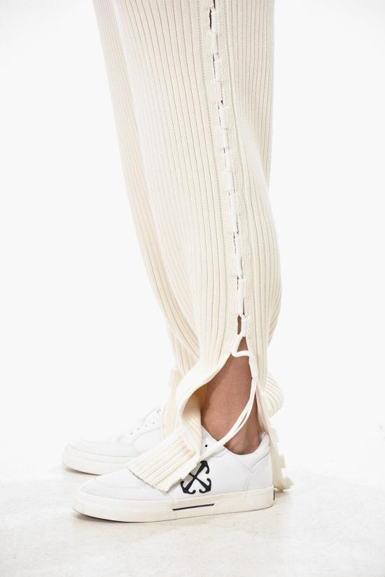  오프화이트 트레이닝/조거 팬츠 OMHG013S23KNI0010300 White - OFF WHITE