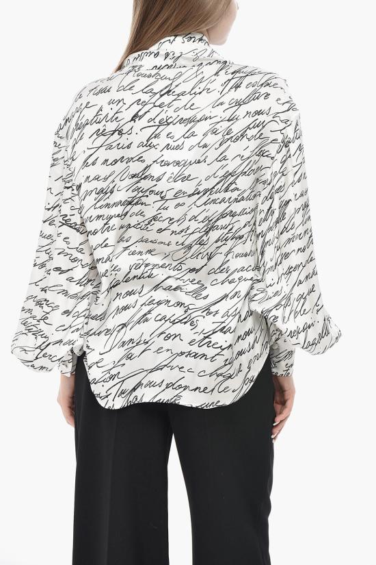  발망 블라우스 EF1HT020VH61 GAB White - BALMAIN