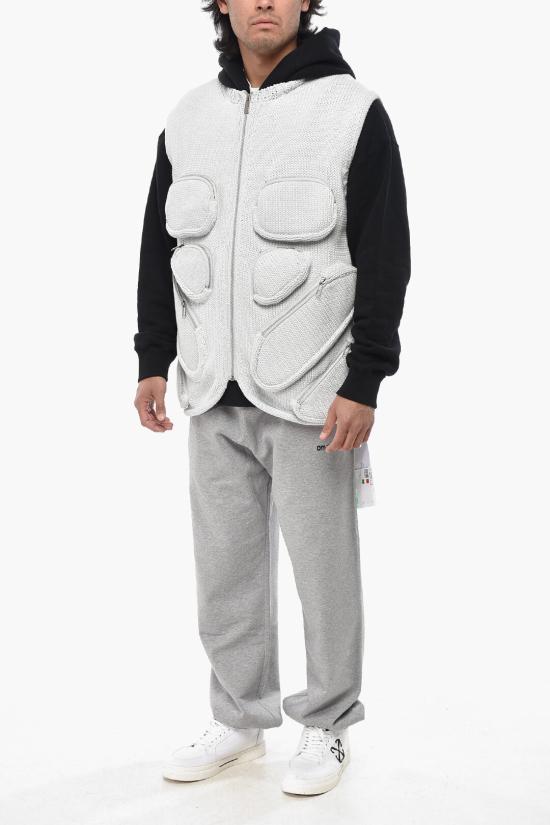  오프화이트 패딩 조끼 OMHZ005S23KNI0014100 White - OFF WHITE