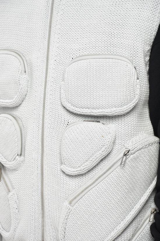  오프화이트 패딩 조끼 OMHZ005S23KNI0014100 White - OFF WHITE