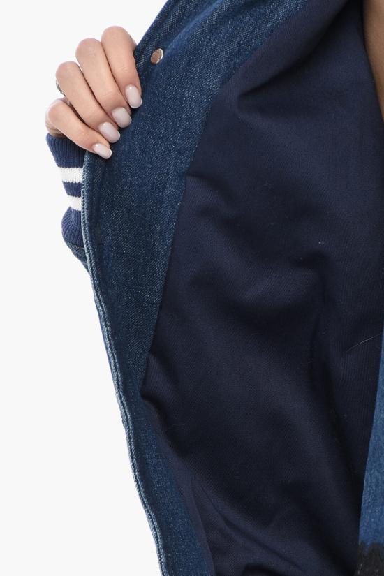  오프화이트 봄버 자켓 OWEK009F24DEN0014645 Blue - OFF WHITE
