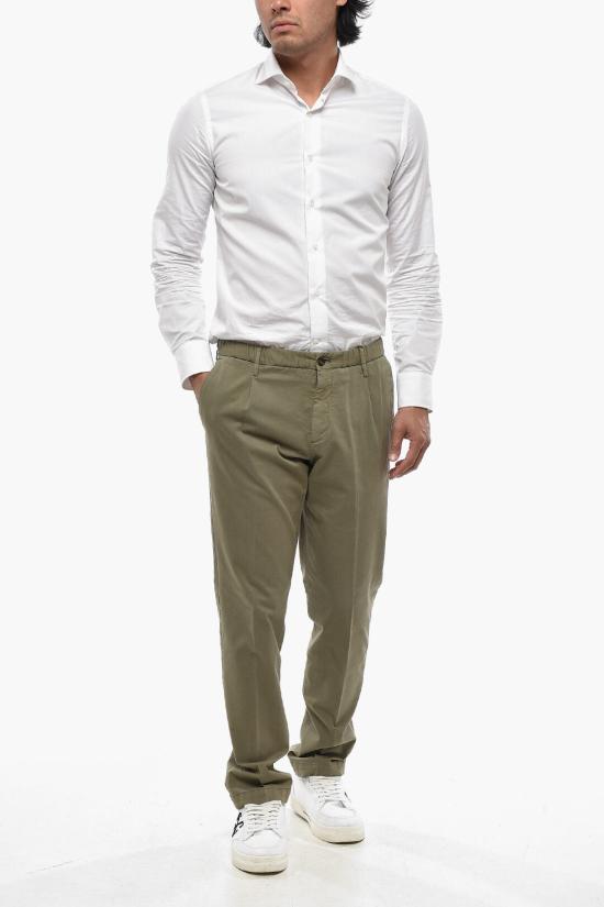  꼬르넬리아니 치노 팬츠 914ED6 3120190 052 Military Green - CORNELIANI