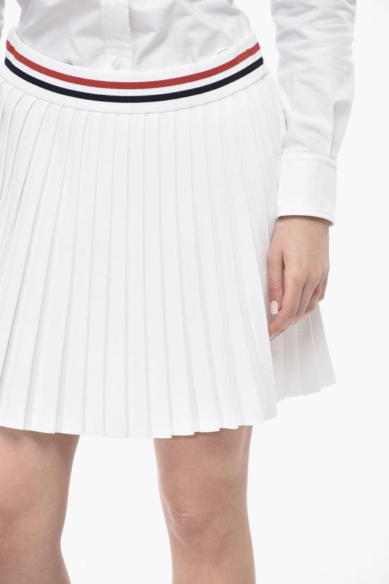  톰브라운 숏 스커트 FKK139AY5502 100 White - THOM BROWNE