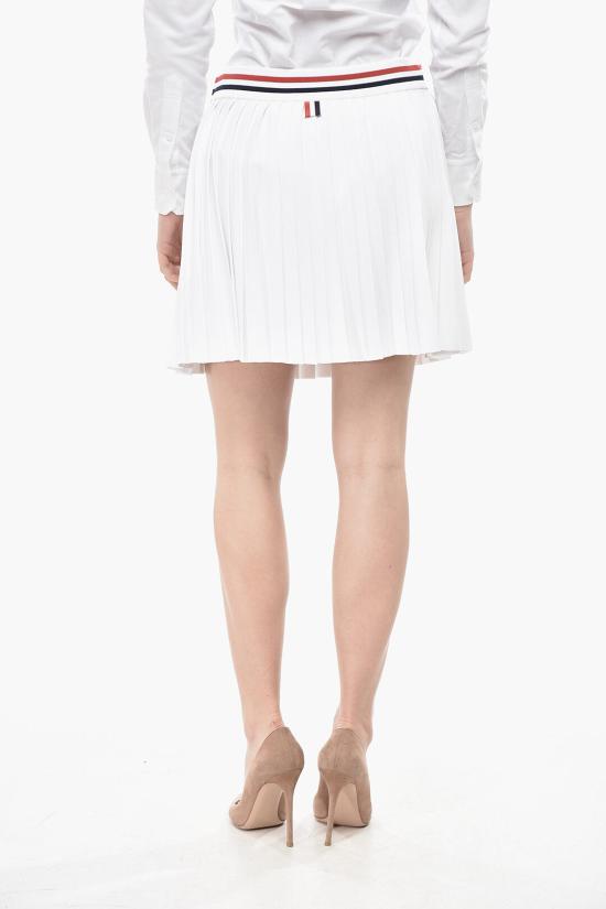  톰브라운 숏 스커트 FKK139AY5502 100 White - THOM BROWNE