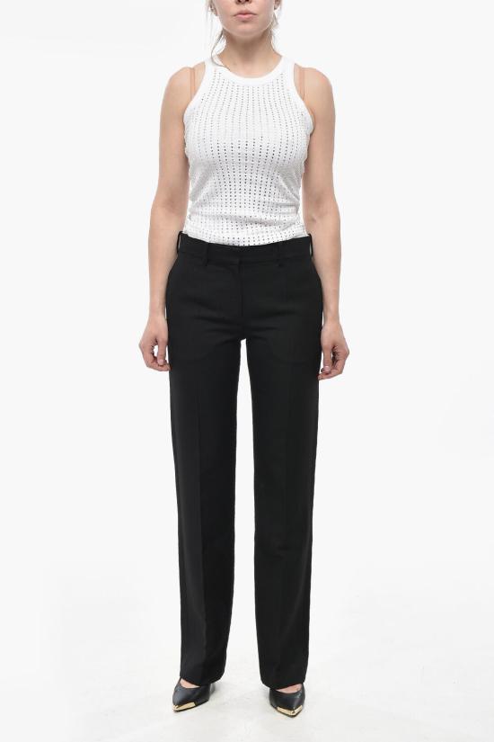  더로우 스트레이트 팬츠 8495W2766 BLK Black - THE ROW
