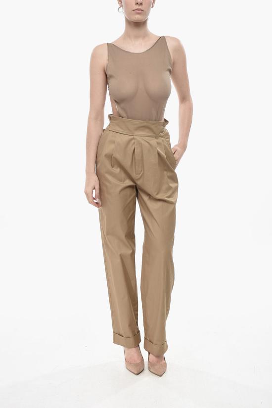  생로랑 스트레이트 팬츠 817341YZ9BB2706 Beige - SAINT LAURENT