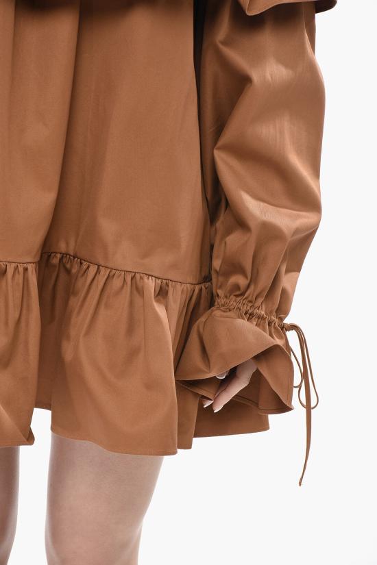 생로랑 숏 원피스 820312Y3A992498 Brown - SAINT LAURENT
