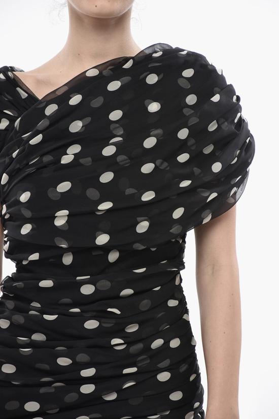  생로랑 숏 원피스 776449Y5I781095 Black - SAINT LAURENT
