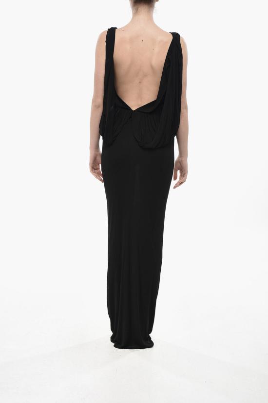 생로랑 롱 원피스 734799Y5G981000 Black - SAINT LAURENT