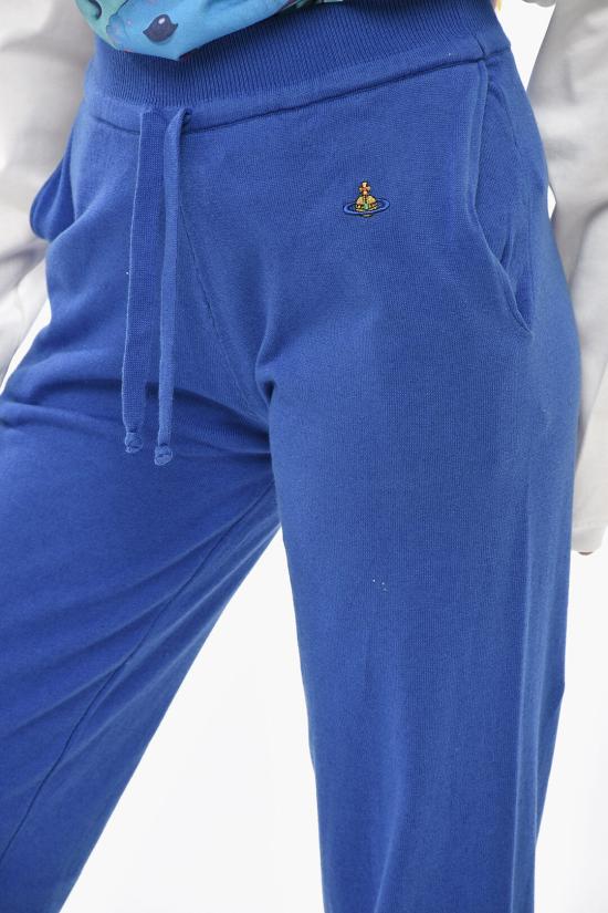  비비안웨스트우드 로고 밴드 데님 스트레이트 팬츠 3802000Q Y0010 K401 Blue - VIVIENNE WESTWOOD