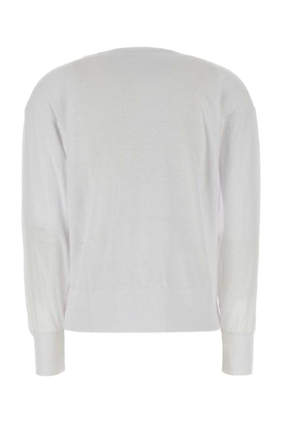 26FW 이자벨마랑에뚜왈 클로위아 리넨 롱슬리브 티셔츠 TS0005FAA1N10E WHLG White - ISABEL MARANT ETOILE