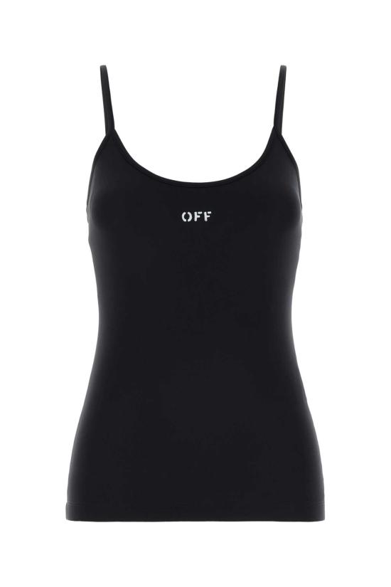 26FW 오프화이트 민소매 티셔츠 2FA00630T W003 Black