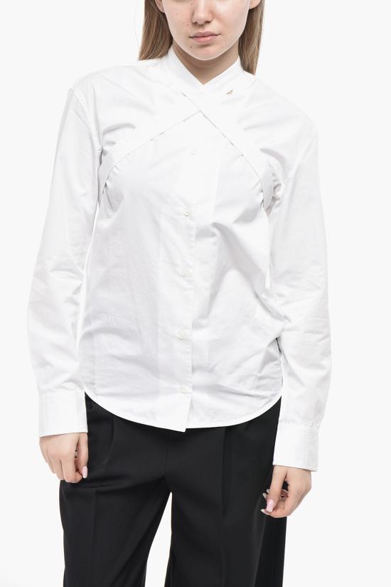  오프화이트 셔츠 OWGE014F23 FAB001 0100 White