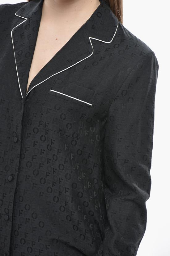  오프화이트 셔츠 OWGE016F23FAB0021010 Black - OFF WHITE