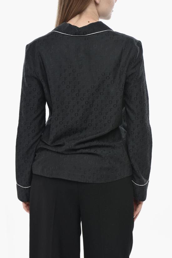  오프화이트 셔츠 OWGE016F23FAB0021010 Black - OFF WHITE