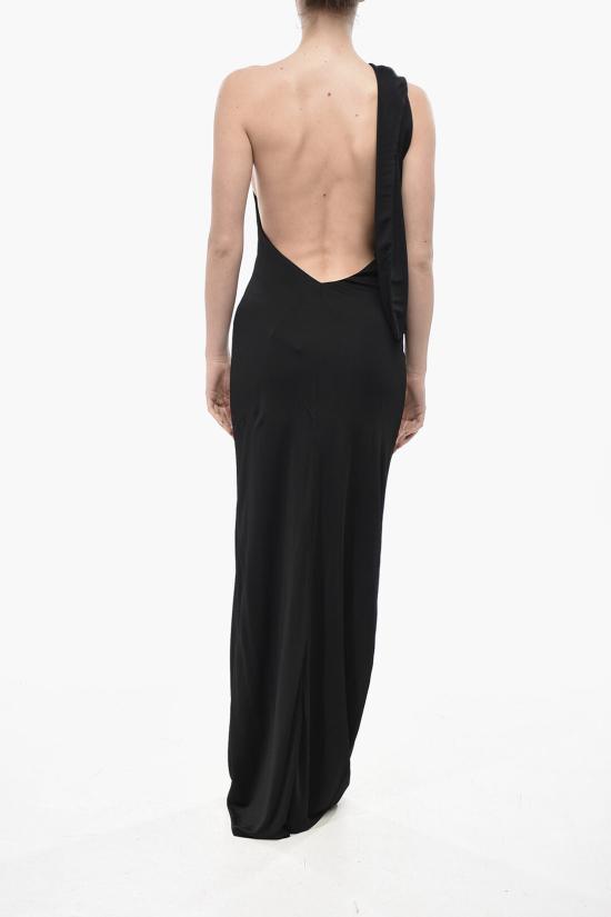  케이트 로자 실키 비대칭 미디 드레스 54614132W4132200 Black - KHAITE