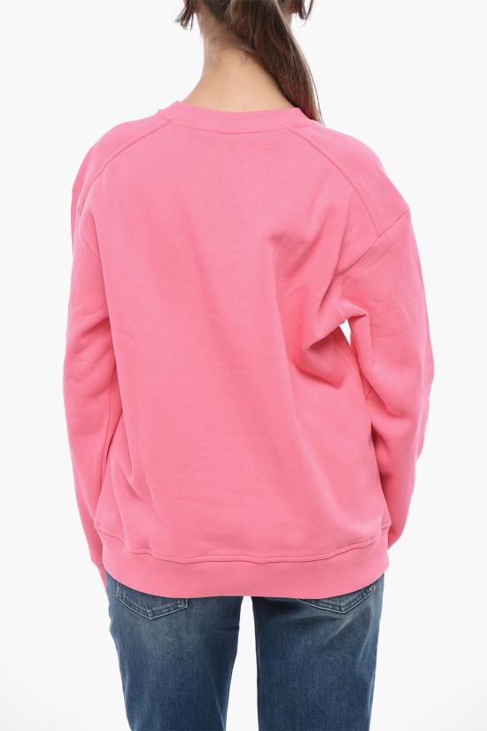  가니 로고 크루넥 스웨트셔츠 T3379393 Pink - GANNI
