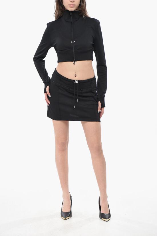  쿠레쥬 숏 스커트 423JJU125JS0091 9999 Black - COURREGES