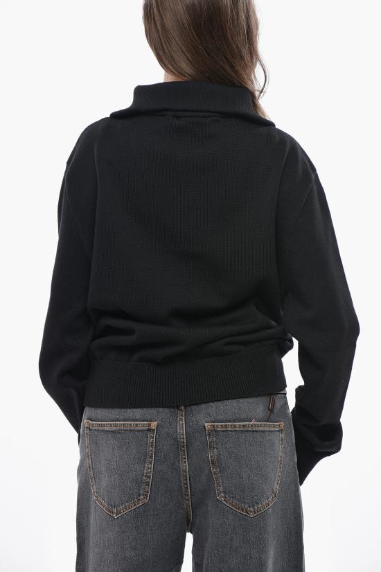  쿠레쥬 스웨터 324MPU171FI0036 9999 Black - COURREGES
