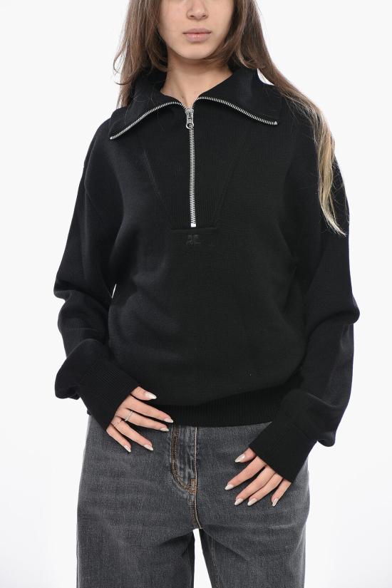  쿠레쥬 스웨터 324MPU171FI0036 9999 Black