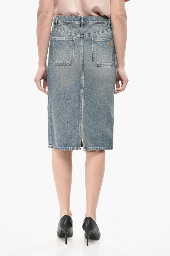 쿠레쥬 데님 스커트 324DJU183DE0033 7052 Light blue - COURREGES