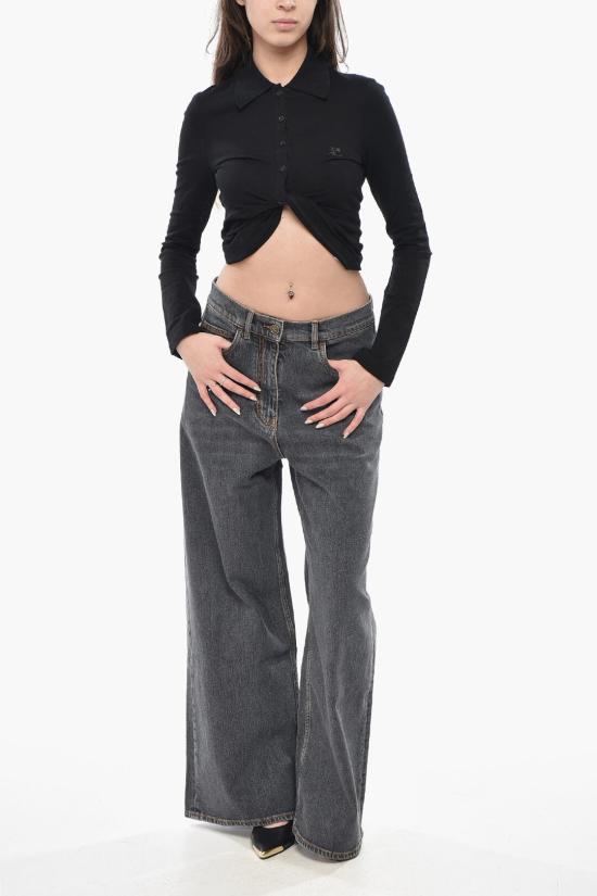  쿠레쥬 폴로 티셔츠 225JPO048JS0193 9999 Black - COURREGES