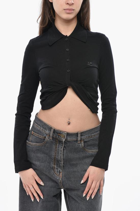  쿠레쥬 폴로 티셔츠 225JPO048JS0193 9999 Black