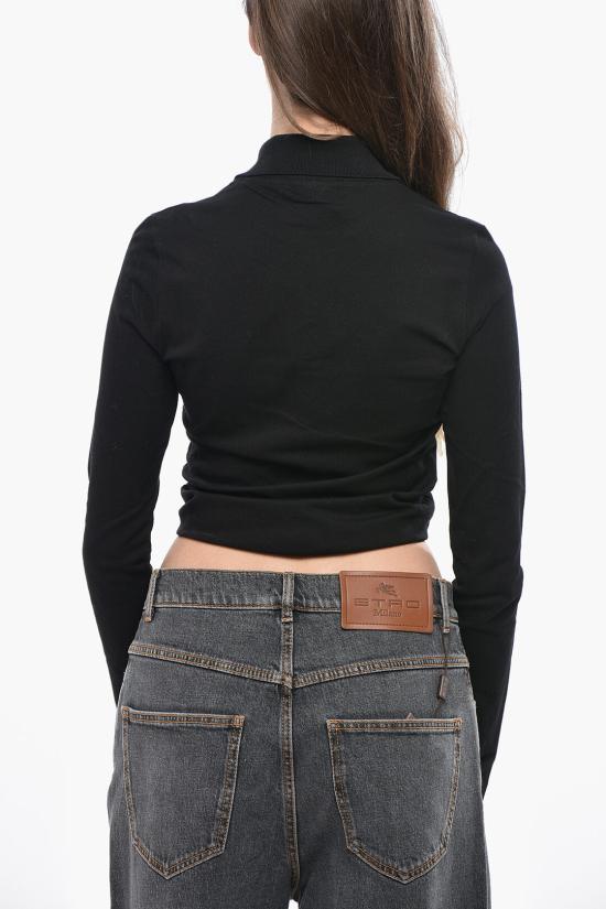  쿠레쥬 폴로 티셔츠 225JPO048JS0193 9999 Black - COURREGES
