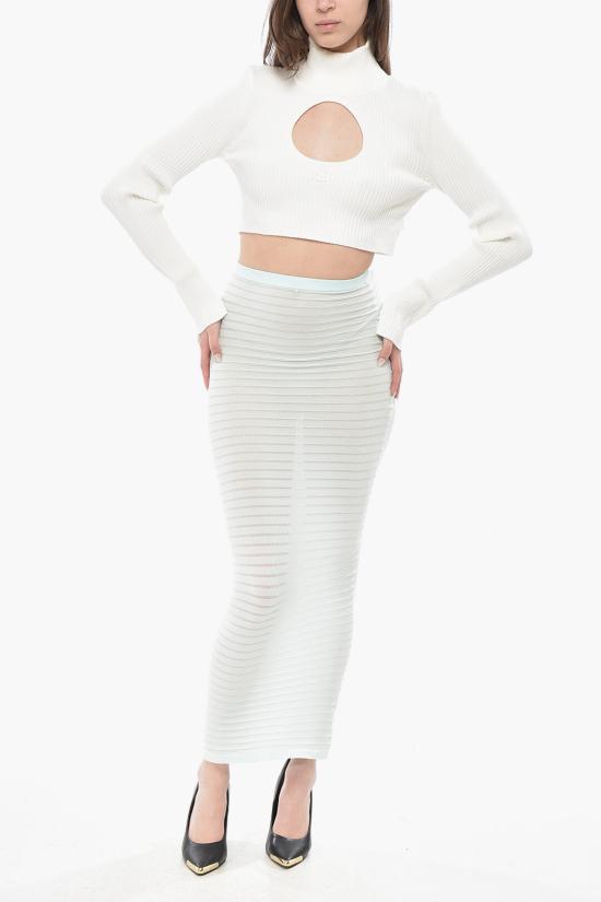  쿠레쥬 터틀넥 423MPU122FI0001 0001 White - COURREGES