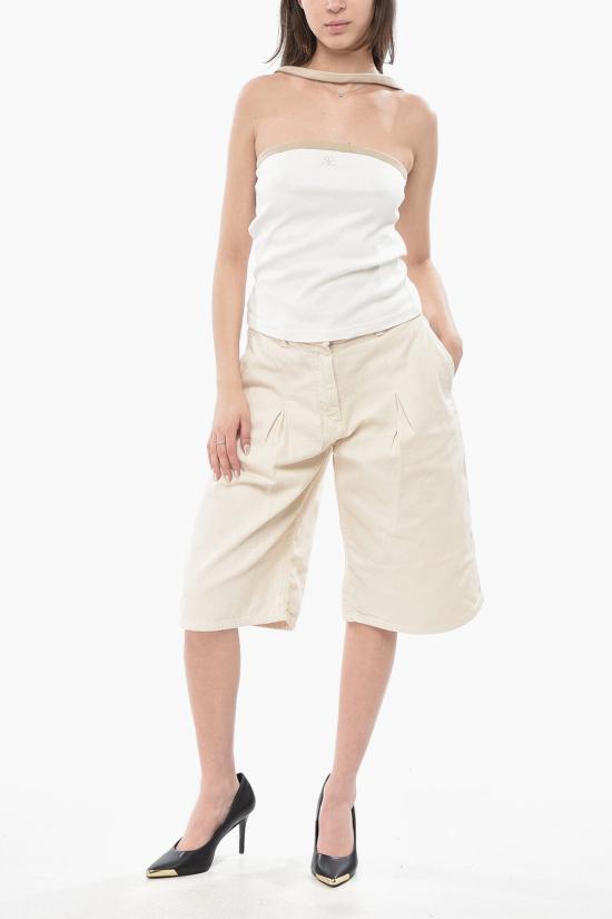  쿠레쥬 민소매 티셔츠 224JTO301JS0070 B131 White - COURREGES