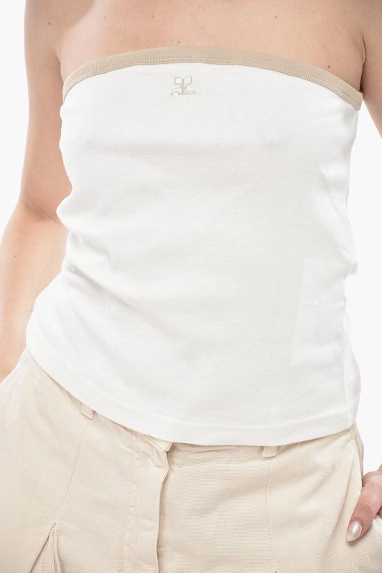  쿠레쥬 민소매 티셔츠 224JTO301JS0070 B131 White - COURREGES