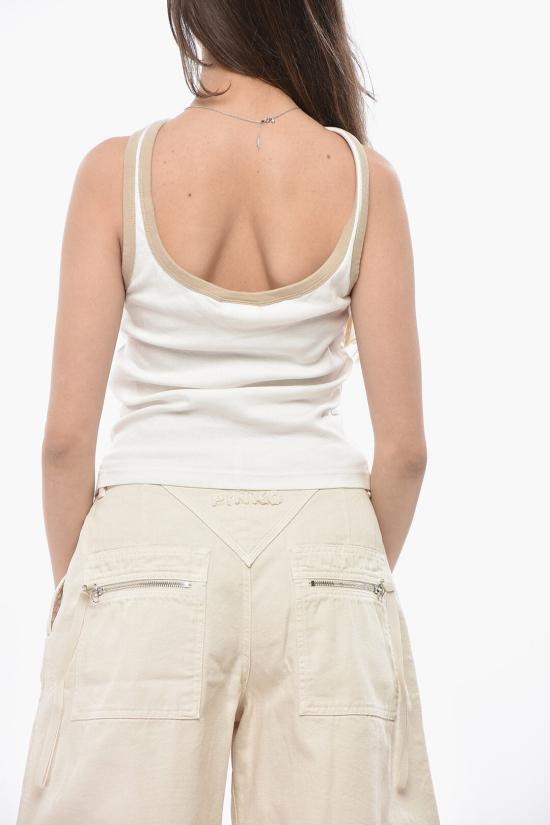  쿠레쥬 민소매 티셔츠 224JTO301JS0070 B131 White - COURREGES