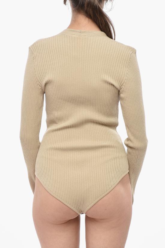  쿠레쥬 바디수트 티셔츠 224MBD072FI0001 1007 Beige - COURREGES